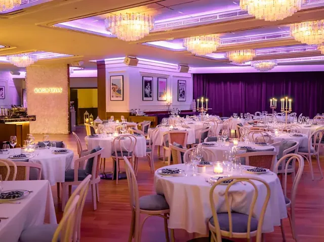 Dine   dance at this French inspired eatery