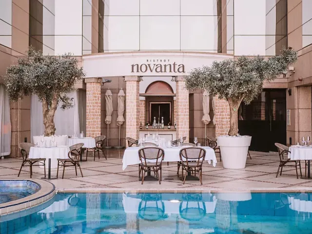 Indulge in Italian cuisine on the terrace