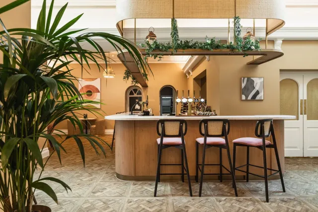 Unwind with a glass of wine or cocktail