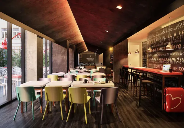 Serving a variety of snacks and drinks