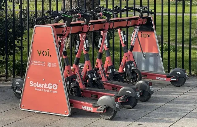 Rent a scooter outside the hotel