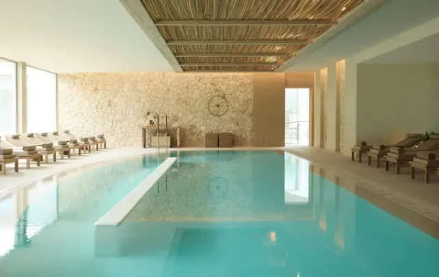 Relax in the heated indoor pool