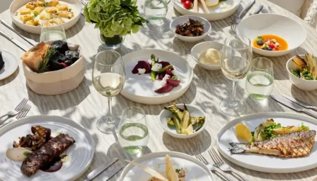 A laidback Mediterranean style buffet