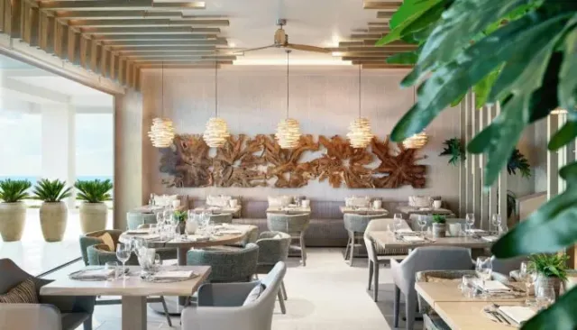 A Mediterranean buffet style restaurant