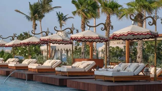 With luxurious pools   exclusive cabanas