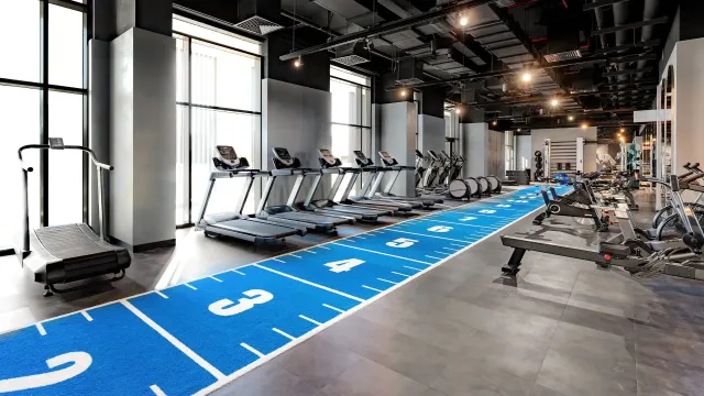 Work out at the fully equipped gym