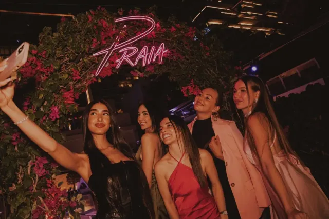 A stylish beachside restaurant   lounge