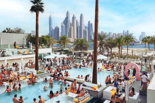 With craft cocktails  live DJs   stunning views