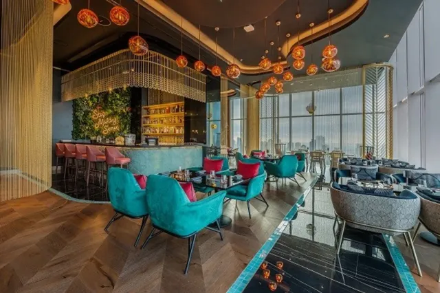 A stylish Pan Asian venue with city views