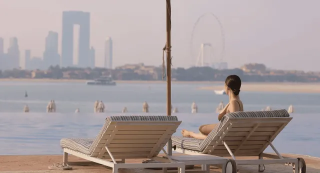 Admire striking views from your sun lounger