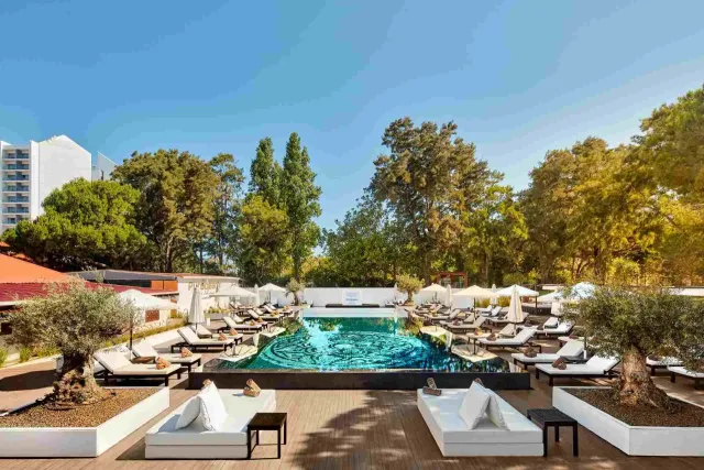 Unwind at the adults only pool