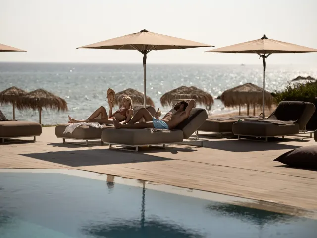 Soak up the sun poolside