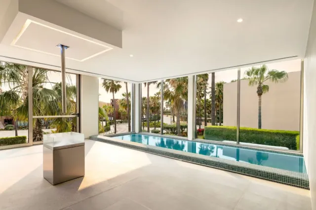 Unwind in the heated spa pool