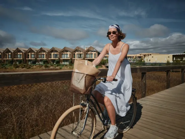 Explore the resort on foot or bicycle