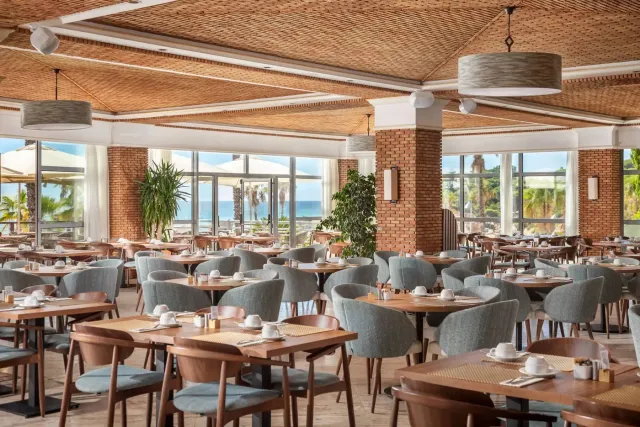 Serving breakfast   dinner with a view