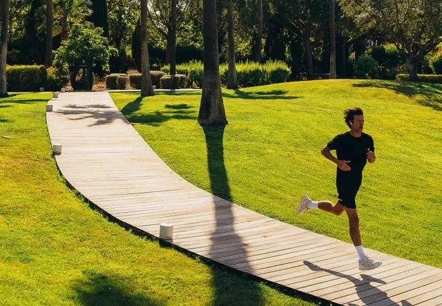 Jog  walk  or cycle along the path