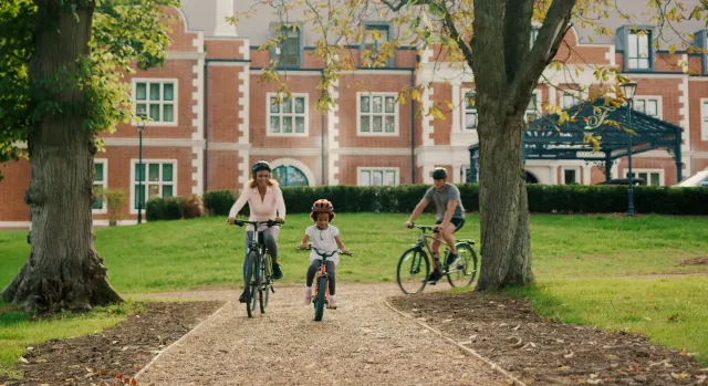 Explore the 40 acre estate on two wheels
