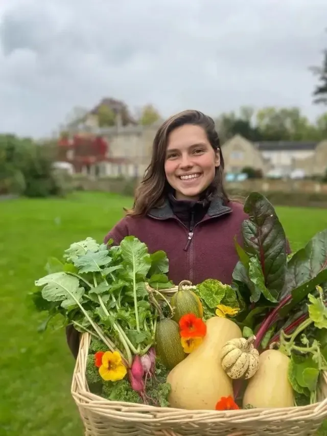 Fresh produce from the kitchen garden