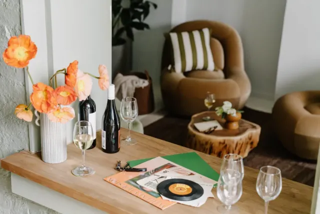 Unwind with a glass of vino from 5pm