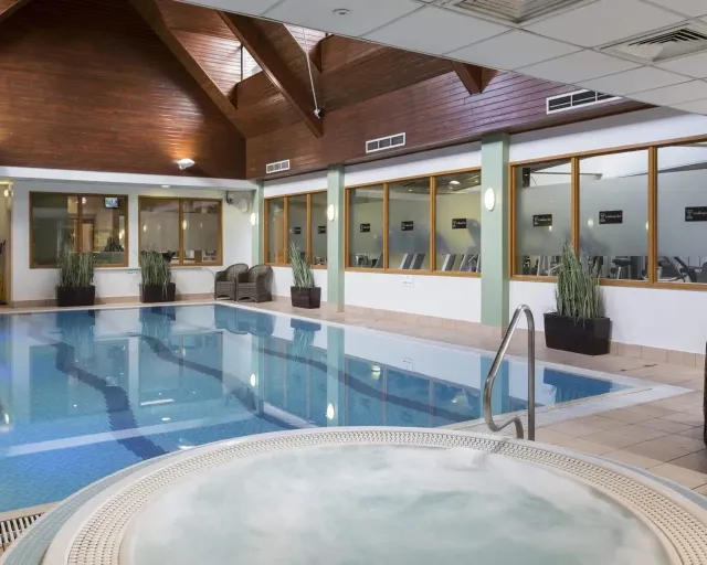 Unwind in the Jacuzzi  sauna or steam room