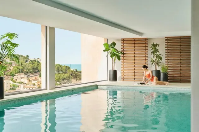 Unwind in the heated spa pool