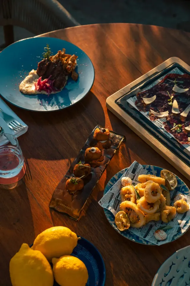 Dine on Asian   Mediterranean cuisine