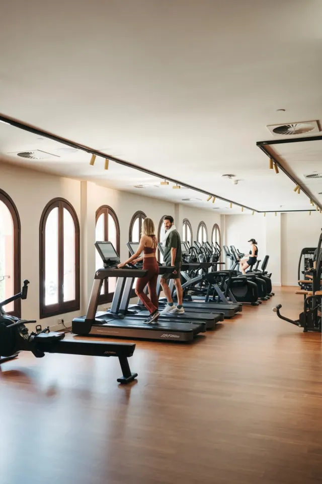 Stay active in the fully equipped gym