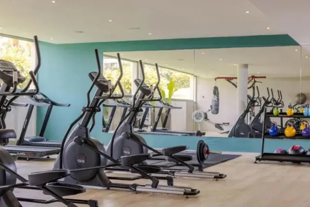 Work up a sweat in the fully equipped gym