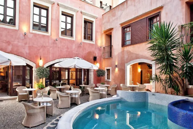 Wine and dine on the beautiful terrace