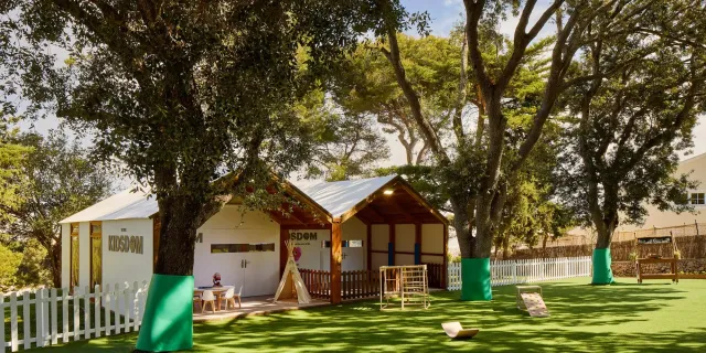 Kids will love the outdoor play area