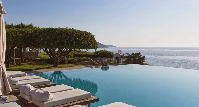 Admire the endless blue as you take a dip