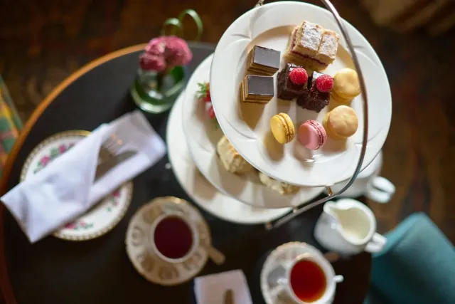 Indulge in freshly baked scones   tea