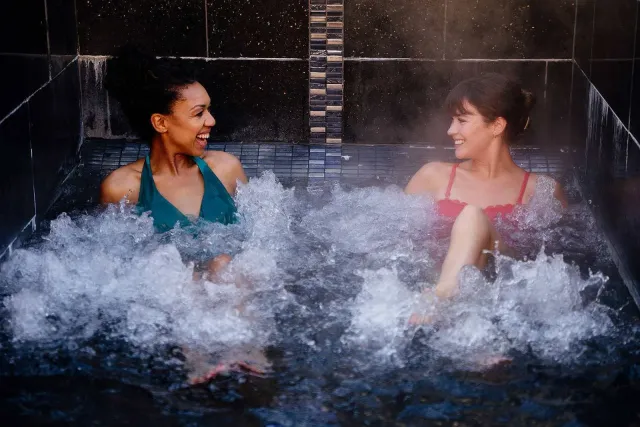 Relax in the Canadian hot tubs