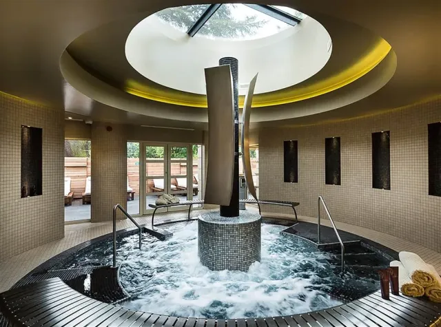 Soothe aches   pains in the heated pool