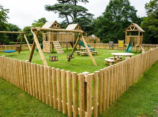 Kids will love the outdoor playground