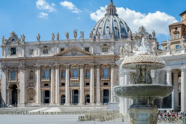 Steps away from the Vatican City