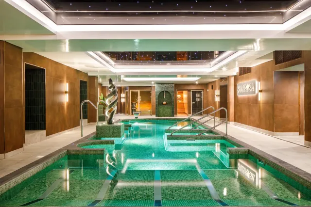 Take a dip in the heated indoor pool