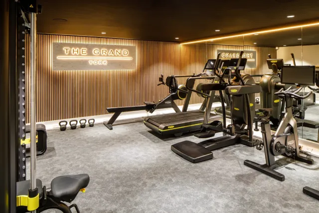 Work out in the fully equipped gym