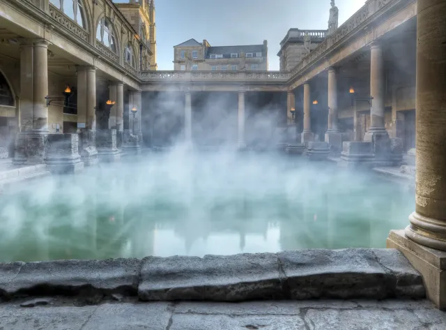 Take a dip in the historic hot springs