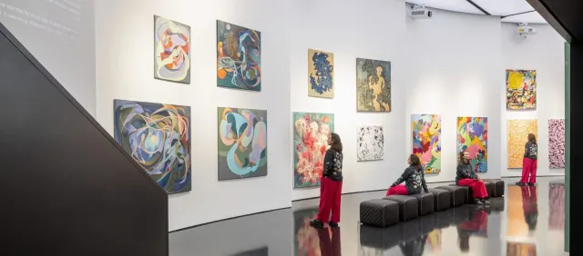 Older kids can join the daily art tour