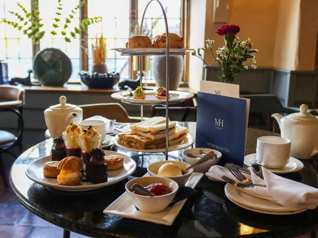 Indulge in delicious cakes and savouries