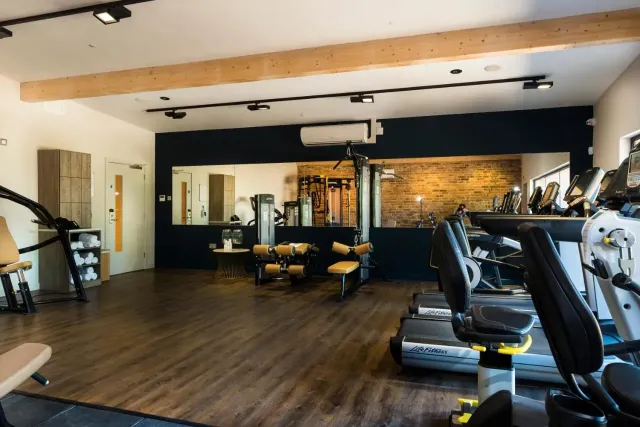 Work up a sweat at the on site gym