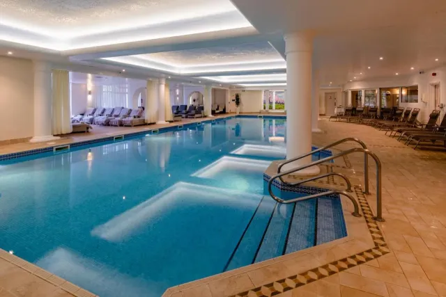 Enjoy some me time in the indoor pool