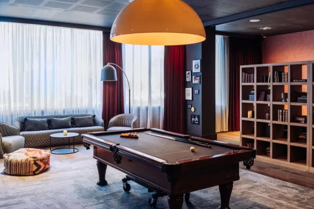 Play a round of pool or foosball