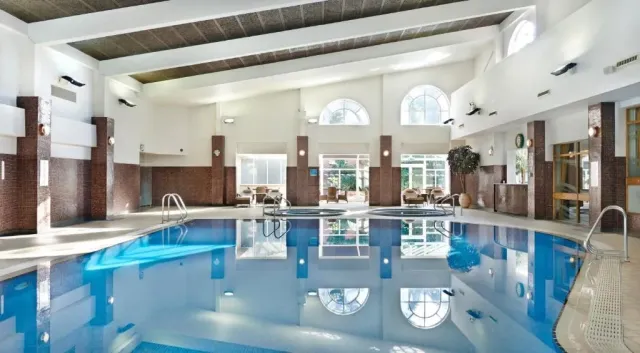 Enjoy a long soak in the whirlpools