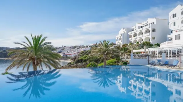 Enjoy stunning sea views from the pool