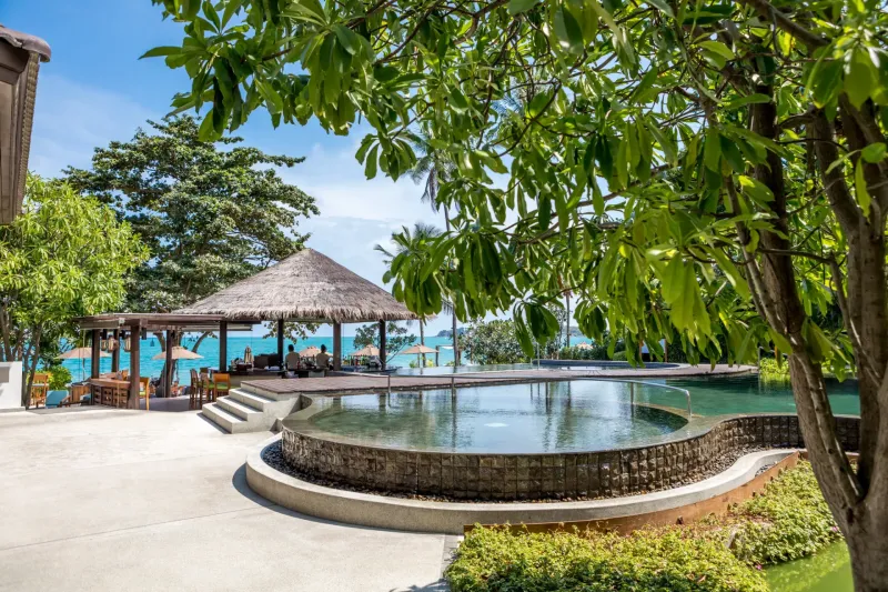 Cool off in the hotel pool