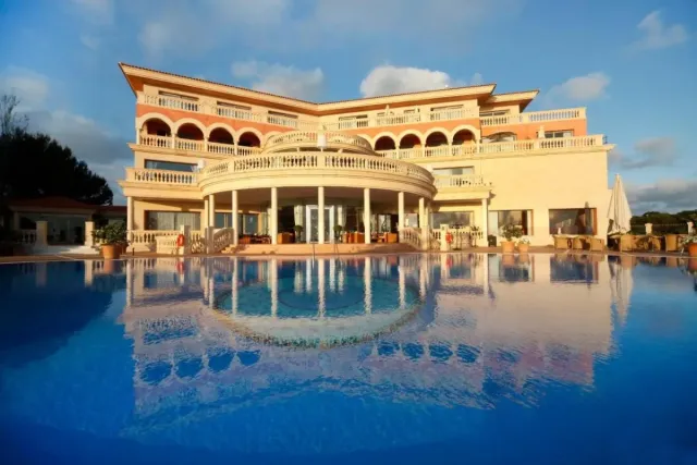 Soak in the sunshine in the large pool