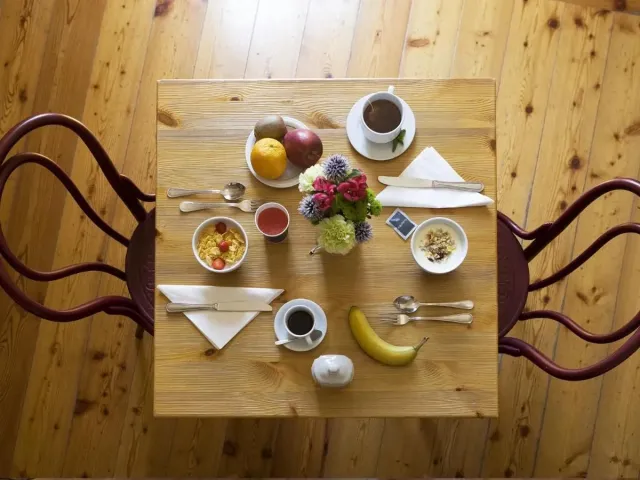 Fresh breakfast is served every day