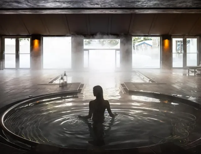 Relax in the heated indoor pool